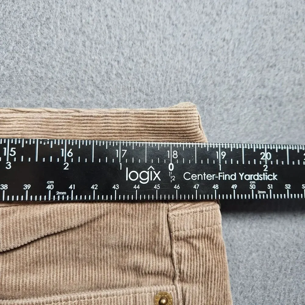 J. Crew Corduroy Pants Women 33T Brown Mid Rise Bootcut